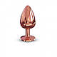 Металева анальна пробка із прикрасою у вигляді кристалу Dorcel - Diamond Plug Rose Gold L, фото 2