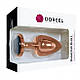 Металева анальна пробка із прикрасою у вигляді кристалу Dorcel - Diamond Plug Rose Gold L, фото 5