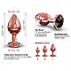 Металева анальна пробка із прикрасою у вигляді кристалу Dorcel - Diamond Plug Rose Gold M, фото 4