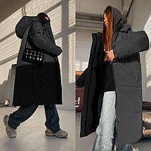 Довге жіноче зимове пальто, фото 3