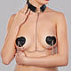Пестіс-сердечка з китичками та чокером JSY Nipple Sticker RT236114 Black, фото 3