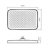 Лійка для верхнього душу Qtap Hlavova 330x220 мм прямокутна QTHLA107CRM45944 Chrome, фото 2