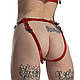 Трусики Серце для страпону Feral Feelings - Hearts Strap-on Belt Red, фото 3