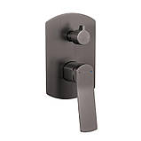 Душова система універсальна Qtap Slavonice прихованого монтажу на два споживача QTSLA113GMB45899 Gunmetal, фото 6