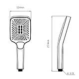 Лійка для ручного душу Qtap Rucni 140x110 мм прямокутна QTRUC125BLM45955 Black Matt, фото 2
