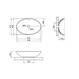 Раковина-чаша Qtap Dove 625х415х150 White QT06113077WN, фото 3
