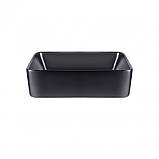 Раковина-чаша Qtap Tern 475х370х140 Matt black QT172074MBMBN, фото 2