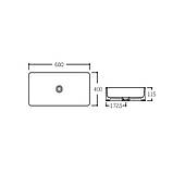 Раковина-чаша Qtap Tern 600x400x110 White QT17112174WN, фото 2