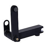 Змішувач для ванни Qtap Jay з поворотним виливом (з душовим гарнітуром) QTJAY260BLM45548 Black Matt, фото 7