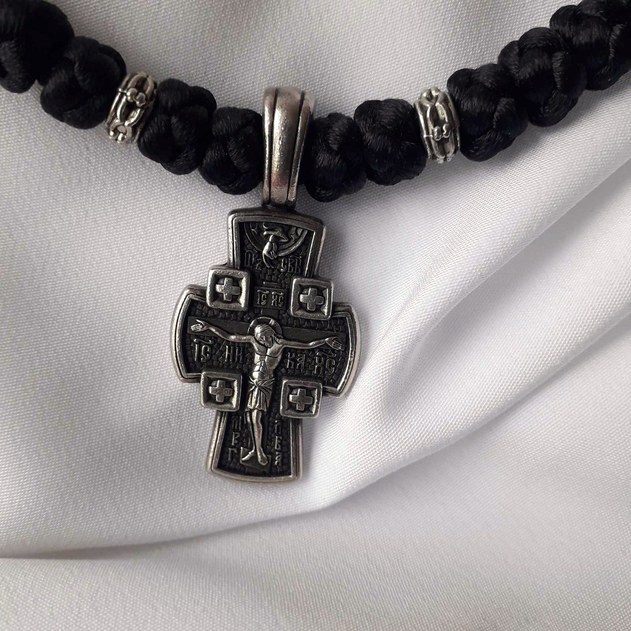 Чотки плетені з хрестом, фото 1