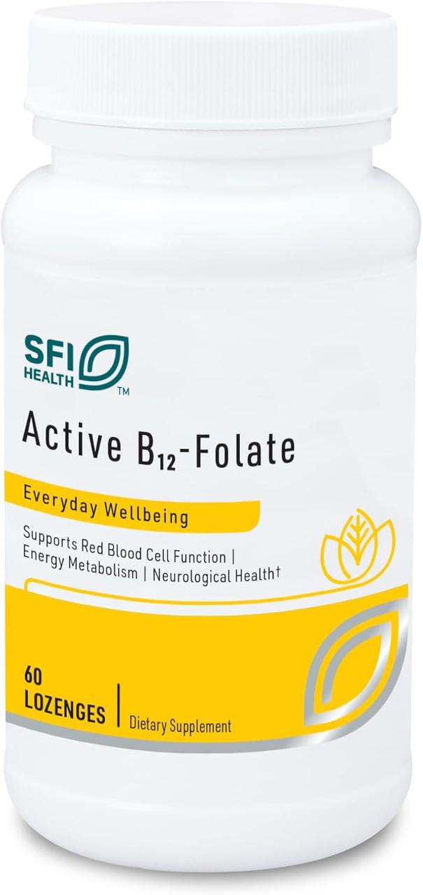 Klaire Active B12-Folate / Фолат Б9 і Б12 (метилкобаламін) 60 таблеток для розсмоктування