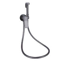 Набор для гігієнічного душу Qtap Slavonice округлий QTSLA262GMB45916 Gunmetal Black PVD