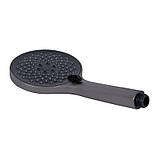 Змішувач для ванни Qtap Vlasta New (з душовим гарнітуром) QTVLA259GMB45643 Gunmetal Black PVD, фото 5