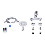 Змішувач для ванни Qtap Taurus (з душовим гарнітуром) QTTAU259CRM45661 Chrome, фото 8