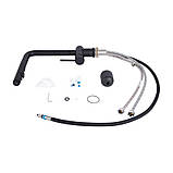 Змішувач для кухні Qtap Rozcesti з висувним виливом з підключенням для питної води QTROZ367BLM45943 Black Matt, фото 8