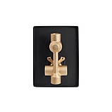 Душова система універсальна Qtap Aquarius прихованого монтажу на два споживача QTAQA64103NGB Black Matt, фото 5