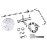 Душова система універсальна Lidz Aria 1031 на три споживача (з виливом) (k35) LDARI1031NKS34933 Nickel, фото 9