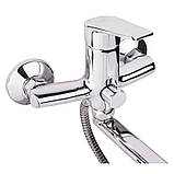 Змішувач для ванни Lidz Gloria 005 з поворотним виливом (з душовим гарнітуром) (k35) LDGLO005CRM35117 Chrome, фото 3