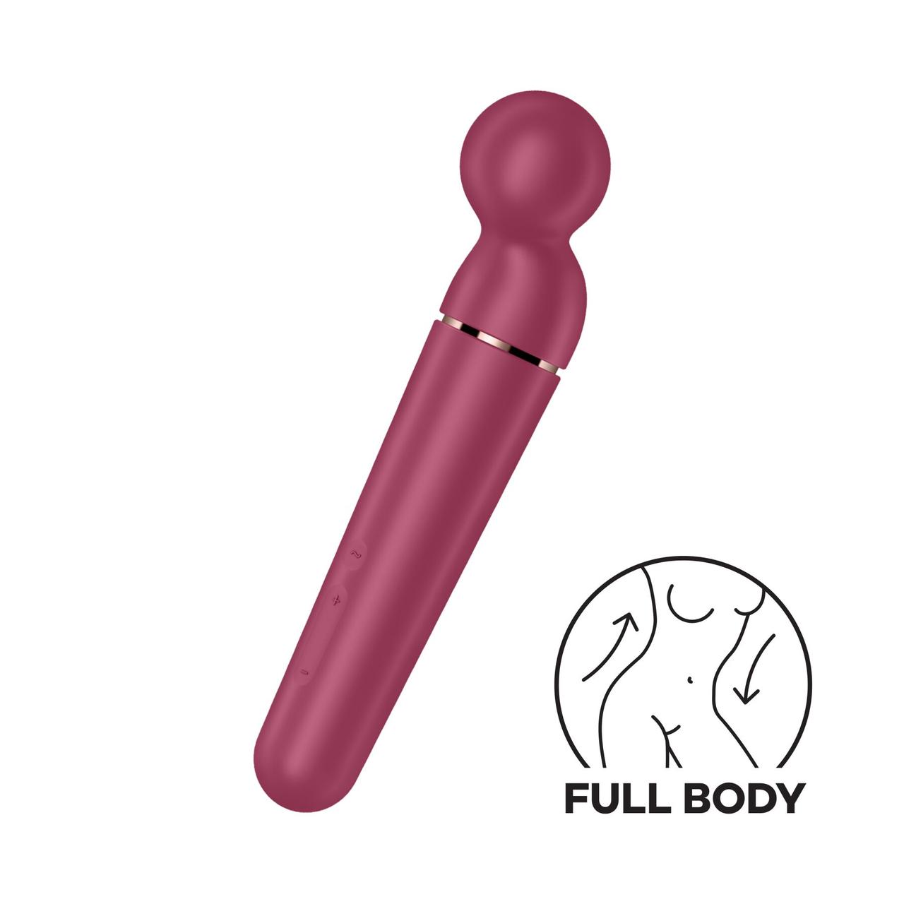 Вібромасажер Satisfyer Planet Wand-er Berry/Rosegold, дуже потужний, бездротовий, фото 1