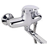 Змішувач для ванни Lidz 43 79 0051 з поворотним виливом (з душовим гарнітуром) (k40) LD43790051CRM35128 Chrome, фото 3