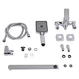 Змішувач для ванни Qtap Presto з довгим поворотним виливом (з душовим гарнітуром) QTPRE2601CRM45573 Chrome, фото 5