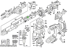 Професійний електричний перфоратор Bosch Professional GBH 3-28 DRE в чемодані : 800 Вт, 3.1 Дж, SDS-Plus, фото 5