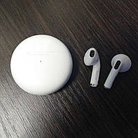 Bluetooth навушники із зарядною станцією Б/У Білого кольору