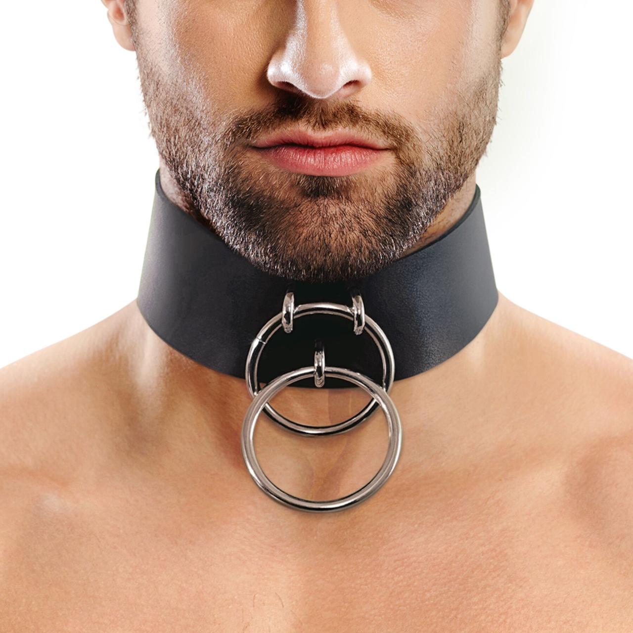 Чоловічий чокер із натуральної шкіри Art of Sex - Zane Collar, фото 1