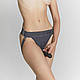 Трусики для страпона Strap-On-Me HARNAIS LINGERIE UNIQUE, One Size, сірі, фото 5