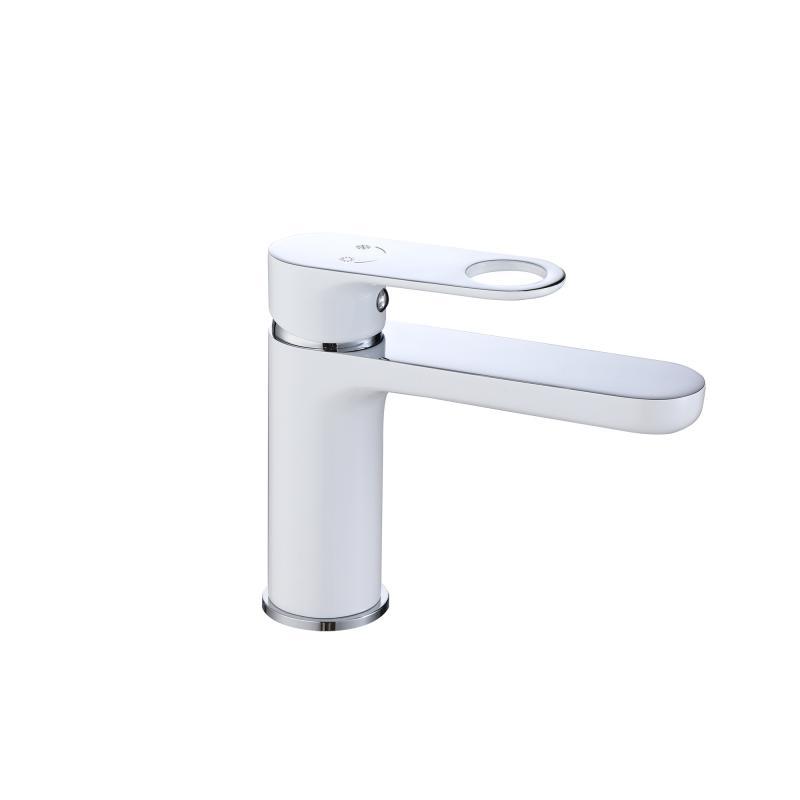 Змішувач для раковини Qtap Jay QTJAY270CRW45551 Chrome/White, фото 1
