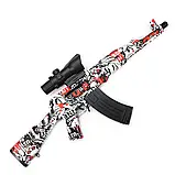 Автомат іграшковий Gel Blaster АК-47 акумуляторний на орбізах Орбіган, бластер дитячий, фото 3