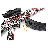 Автомат іграшковий Gel Blaster АК-47 акумуляторний на орбізах Орбіган, бластер дитячий, фото 5