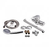 Змішувач для ванни Lidz Anny 005C2 з поворотним виливом (з душовим гарнітуром) (k40) LDANN005C2CRM35102 Chrome, фото 6