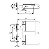 Змішувач для ванни Qtap Votice термостатичний QVTC30T105GC Chrome, фото 2
