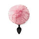 Силіконова анальна пробка М Art of Sex - Silicone Bunny Tails Butt plug Pink, діаметр 3,5 см, фото 2
