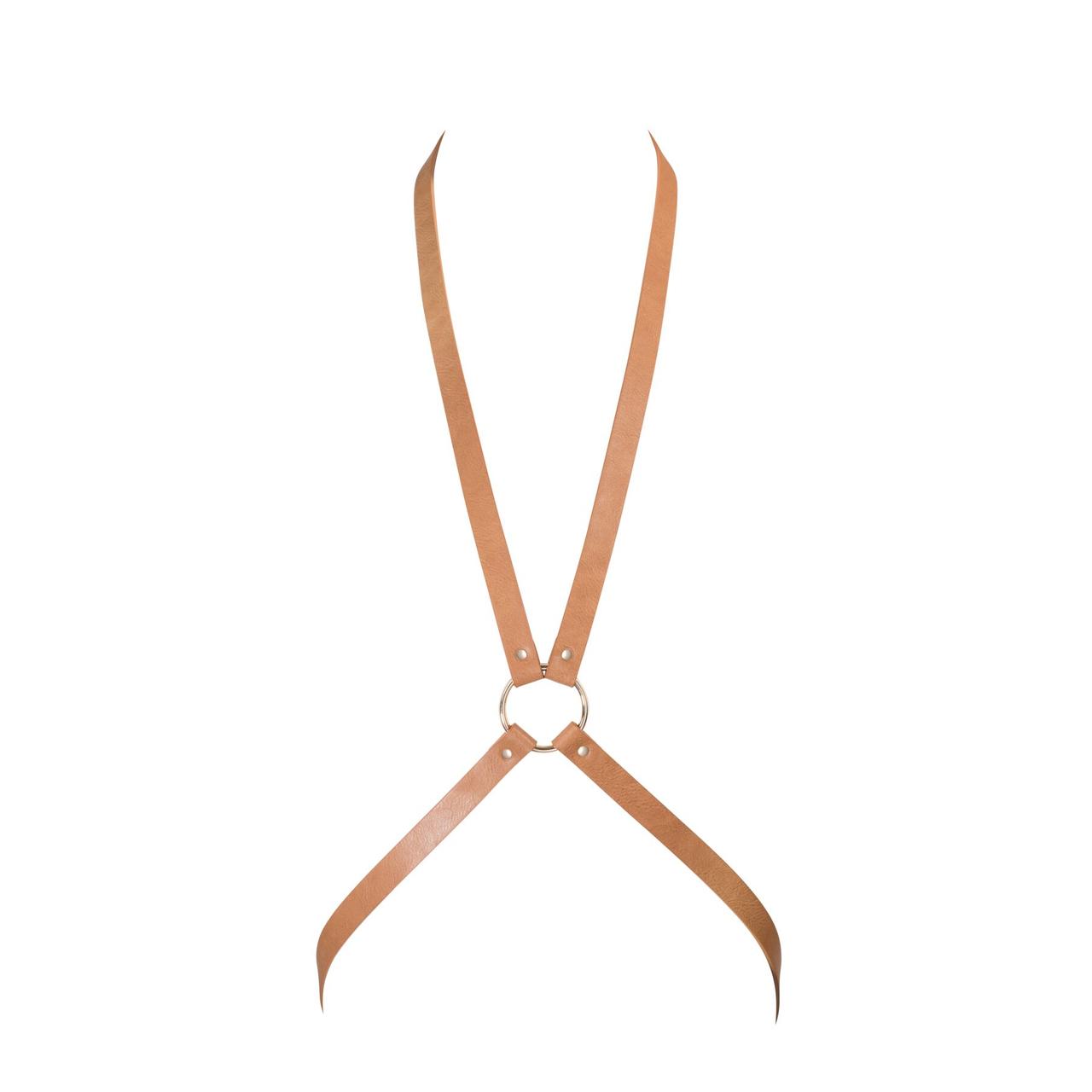 Портупея Bijoux Indiscrets MAZE — 8 Harness Brown, екошкіра