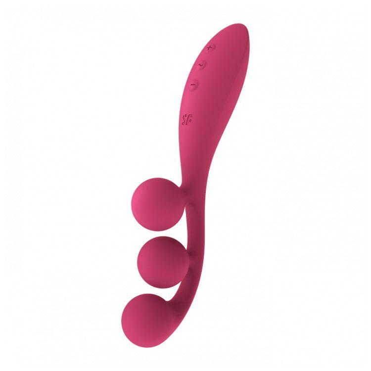 Універсальний вібратор Satisfyer Tri Ball 1, 3 мотори, гнеться, фото 1