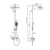 Душова система Qtap Gemini 51103KNG, фото 2