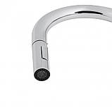 Змішувач для кухні з висувним виливом Qtap Lenicka QTLEN9138103UC Chrome, фото 4