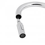 Змішувач для кухні з висувним виливом Qtap Lenicka QTLEN9138103UC Chrome, фото 5