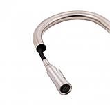 Змішувач для кухні з висувним виливом Qtap Evicka QTEVI91103UN Brushed Nickel PVD, фото 7