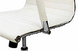 Комп'ютерне офісне крісло Нетворк із високою спинкою для відвідувачів екошкіра колір білий ТМ Мікс Меблі, фото 7