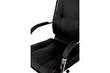 Комп'ютерне крісло чорне Клік для кабінету керівника та працівників офісу з підлокітниками ТМ Мікс Мебель, фото 3