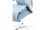Офісне крісло Ентер сіро-блакитний для кабінету керівника та працівників із високою спинкою ТМ Мікс Мебель, фото 4
