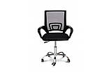 Крісло комп'ютерне офісне з низькою спинкою Матрикс чорне ТМ Мікс Мебель, фото 2
