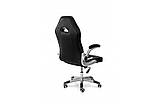 Комп'ютерне крісло ПЛЕЙ (ЧОРНИЙ/БІЛИЙ) ТМ Мікс Меблі, фото 3