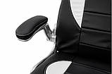 Комп'ютерне крісло ПЛЕЙ (ЧОРНИЙ/БІЛИЙ) ТМ Мікс Меблі, фото 5