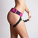 Труси для страпона Strap-On-Me Leatherette Harness Curious Fuchsia, фото 3