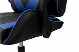 Крісло комп'ютерне Слім колір чорно-синій ТМ Мікс Меблі, фото 4