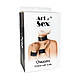 Шкіряний чокер з манжетами Art of Sex - Leather Chezarro, фото 4